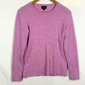 J. Crew Women's Long Sleeve 100% Cashmere Sweater Sz M Preppy Classic Italian